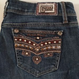 Grace in LA bootcut jeans, size 26